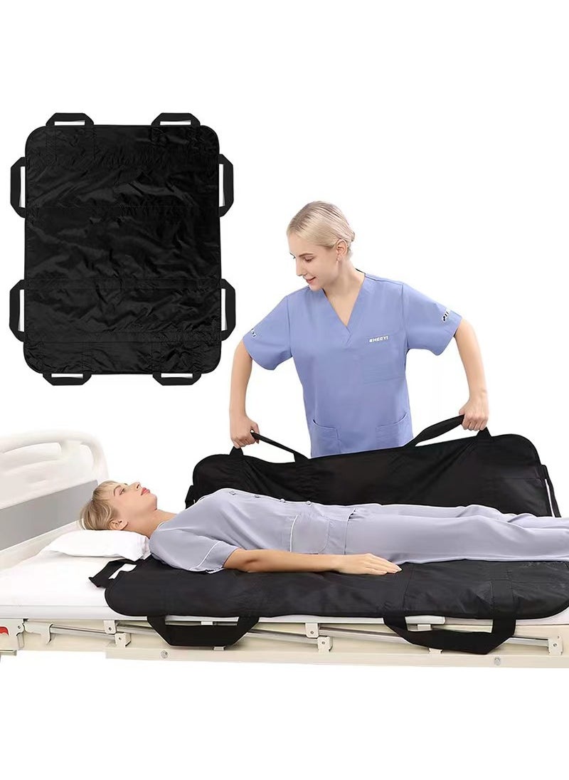 Patient Transfer Mattress Sheet for Disabled Black