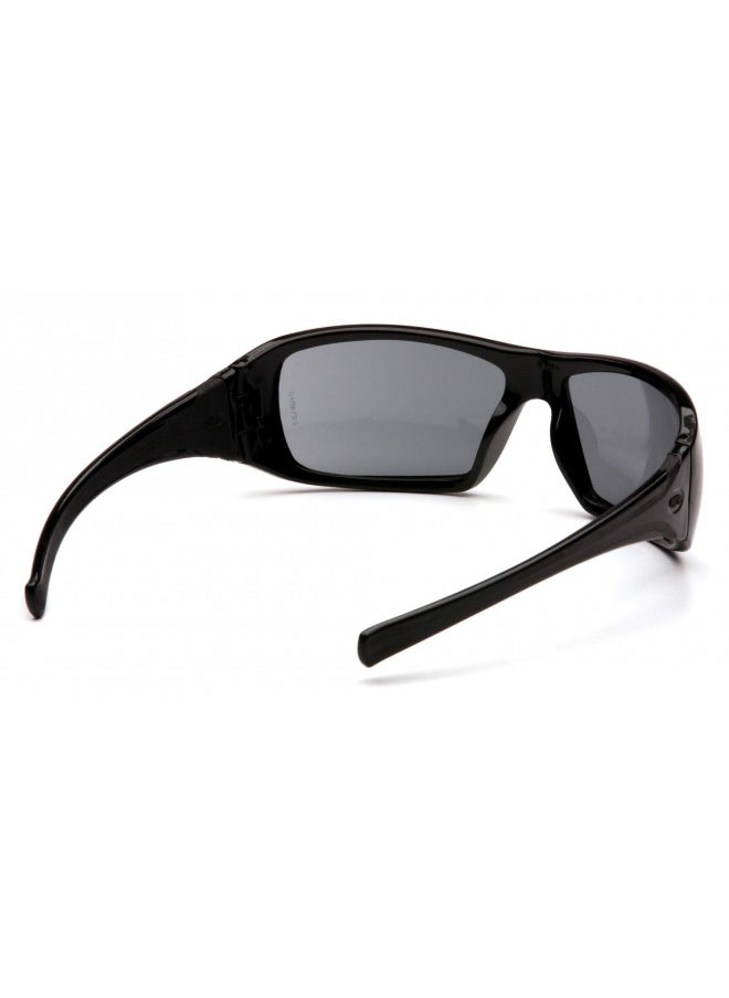 Pyramex Goliath Safety Eyewear, Black Frame, Gray Lens