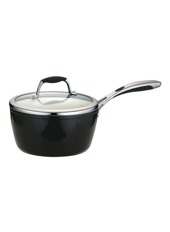 Sauce Pan With Lid Black/Clear 20cm