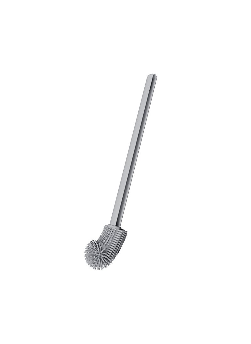 Xiangjia New Product Elbow Toilet Brush Double-sided No Dead Angle Silicone Toilet Brush Bathroom Long Handle Toilet Cleaning Brush indigo star ash