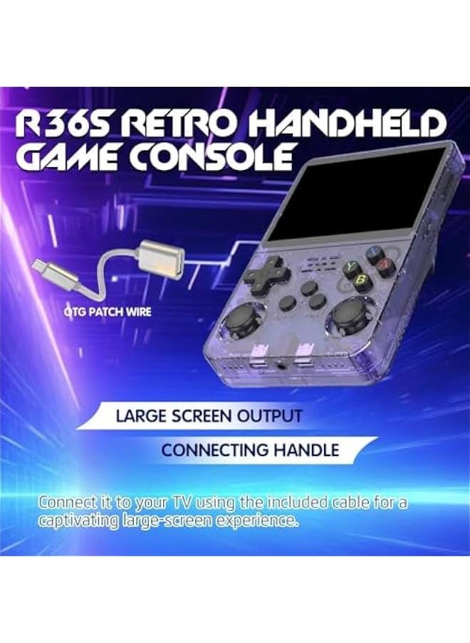 Retro Boy Game, Retroblast Console, R36s Handheld Game Console,3.5in HD Retro Handheld Game Console Built in 20000+ Games (64g,Black)