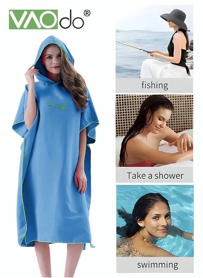 Beach Bathrobe Thickened Soft Material Quickly Absorbs Moisture Suitable for Men and Women Swimming Pool Beach Bathroom