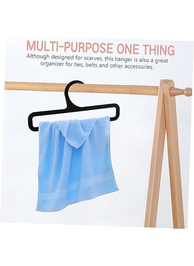 10pcs Clothes Hanger Towel Holder Scarf Rack Clothes Rack Scarf Organizer for Closet Scarf Holder Organizer Hangers Belt Organizer Scarf Display Belt Hanger Rectangle Tie Plastic
