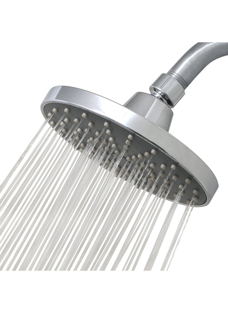 Foreign trade cross-border plumbing Xiamen bathroom shower ABS 6-inch simple low pressure small shower hotel shower head