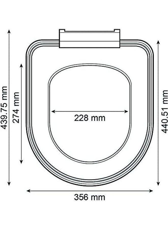 Toilet Seat Lid Cover White