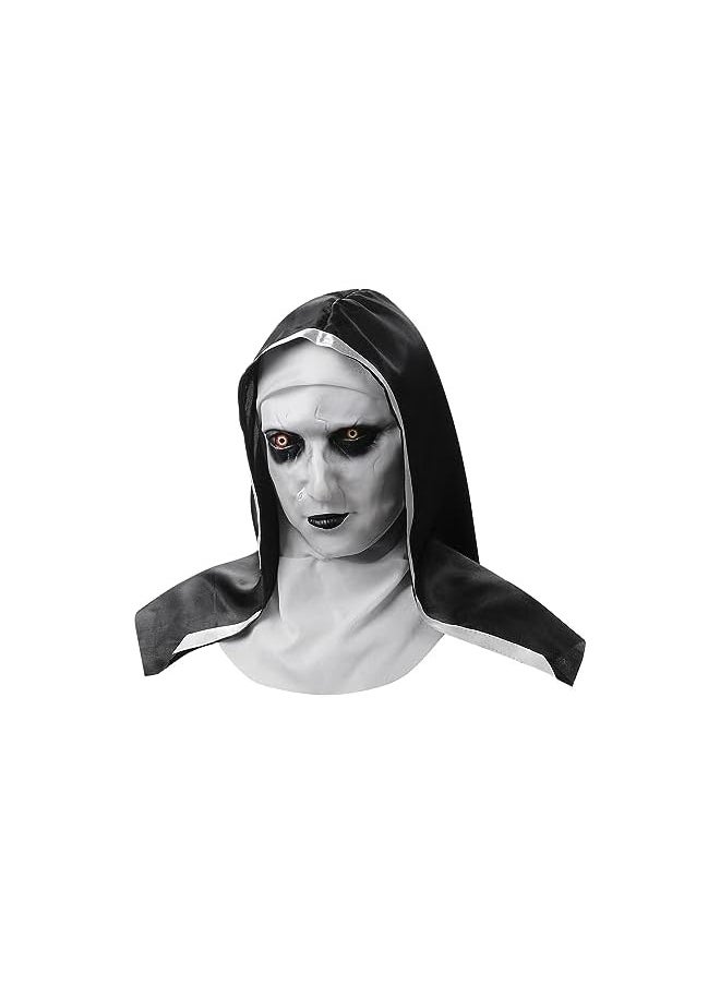 - Halloween Nun Mask, The Nun Mask, Halloween Scary Mask, Scary Halloween Masks for-Adults Scary Halloween Mask, Scary Masks for-Adults, Halloween-Costume-Mask, Realistic Halloween Mask