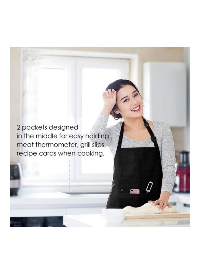 2-Piece Kitchen Apron Black