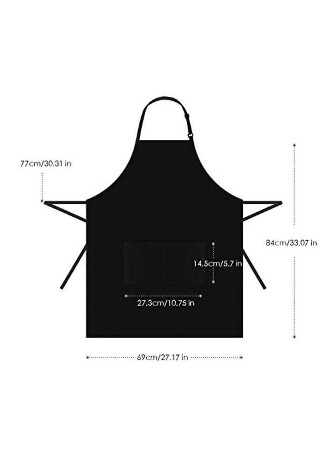 2-Piece Kitchen Apron Black