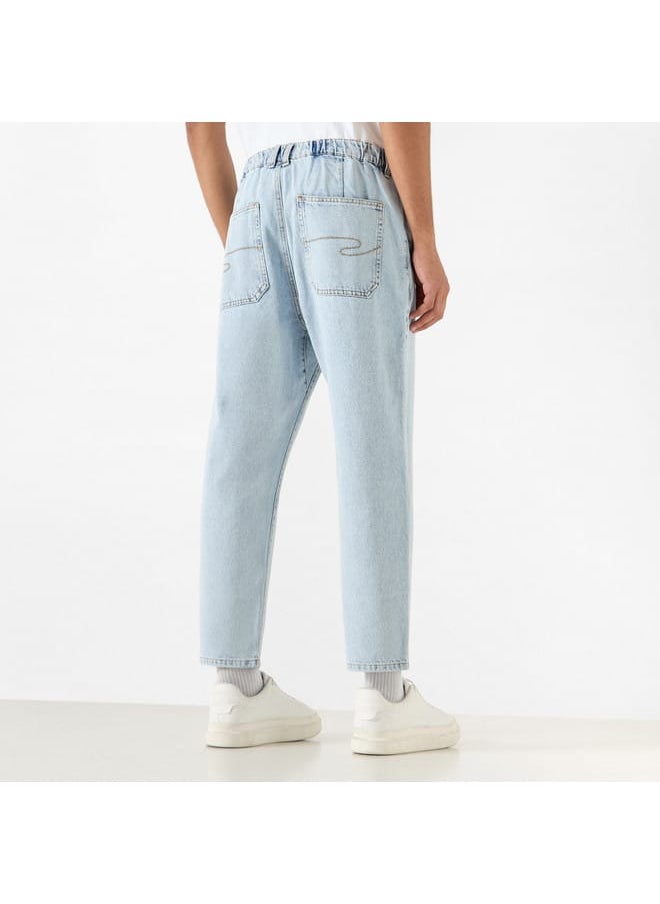 Lee Cooper Solid Slouchy Fit Mid-Rise Jeans