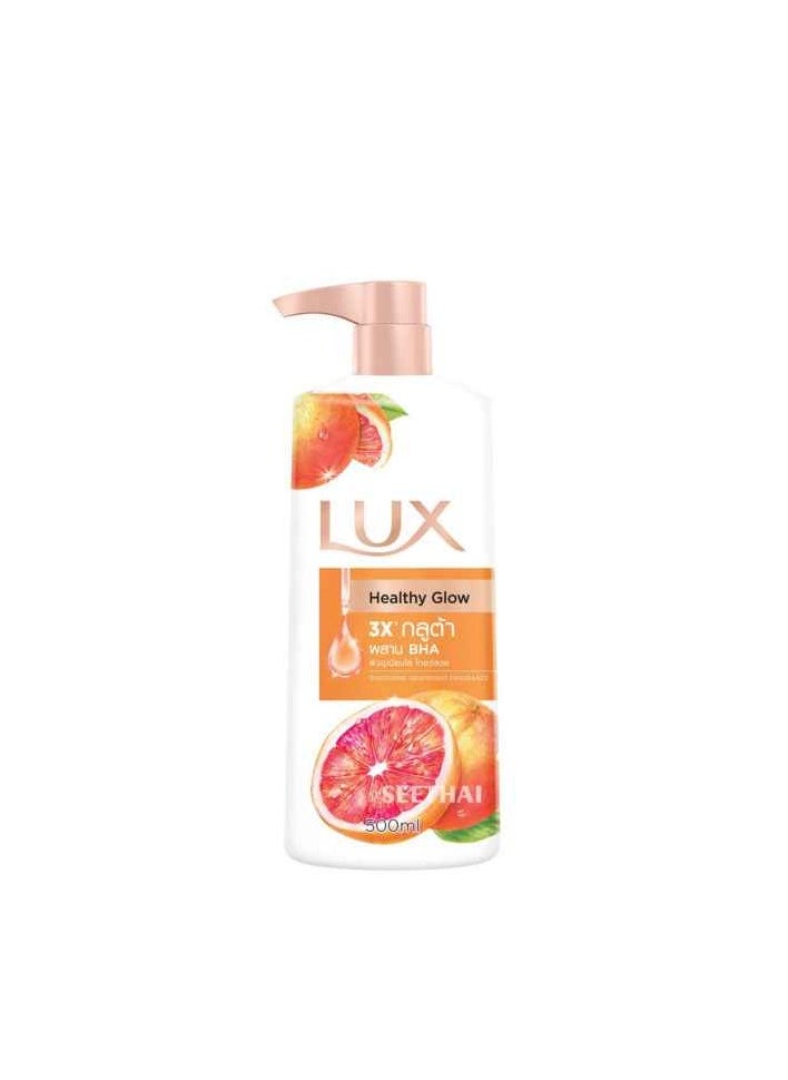 LUX Healthy Glow Body Wash with 3X Grapefruit Extract & BHA - 500ml