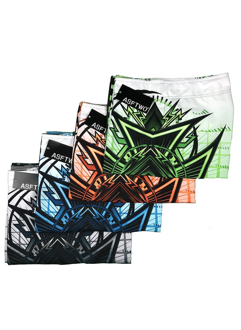 Plaid Five-Point Shorts Green