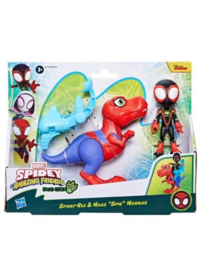 Marvel Spidey And His Amazing Friends Dino-Webs Spidey Rex & Miles