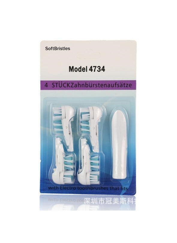 Ole B Multi-trend Electric Replacement Toothbrush Head 3733 4732 4734 Four Pack 4734 Multi-trend 4 Pack