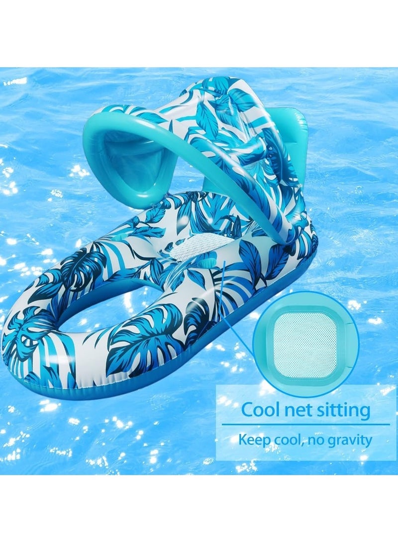 Inflatable Floating Water Hammock, PVC, Foldable, Striped, Adult Lounger Chair, Pool Float Bed