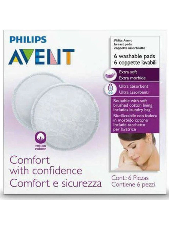 Washable Breast Pads- Pack Of 6