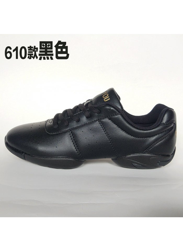Unisex White Dance Shoes for Fitness Competition Black
