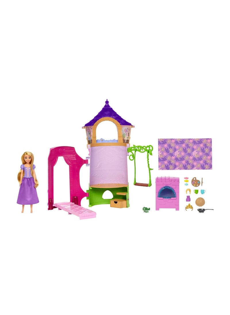 Rapunzel’s Tower Playset with Doll, Tower Dollhouse and 15 Accessories Disney Frozen Singing Elsa Doll, Sings Clip of “Let It Go”