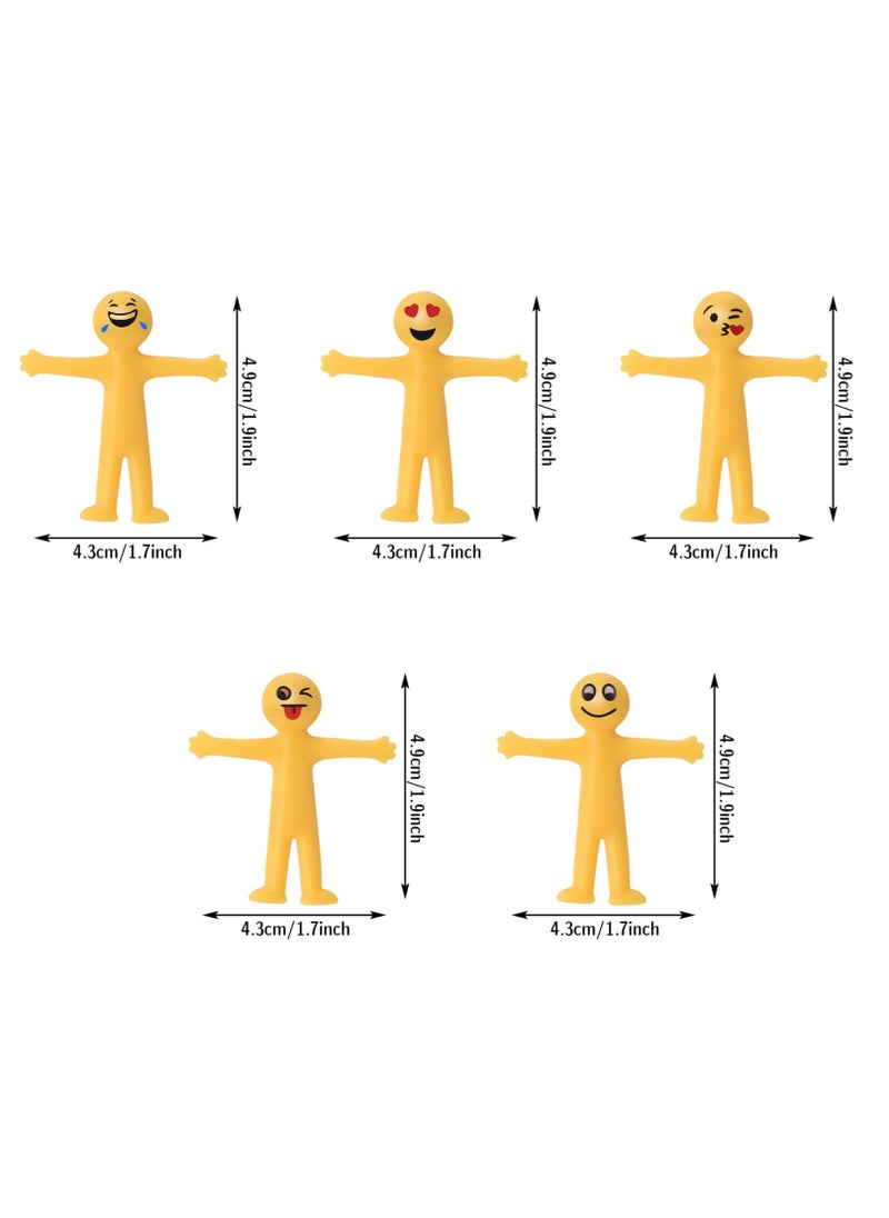 Smiley Stretchy Smile Men Toys, 40 Pieces Novelty People Stress for Kids and Adults