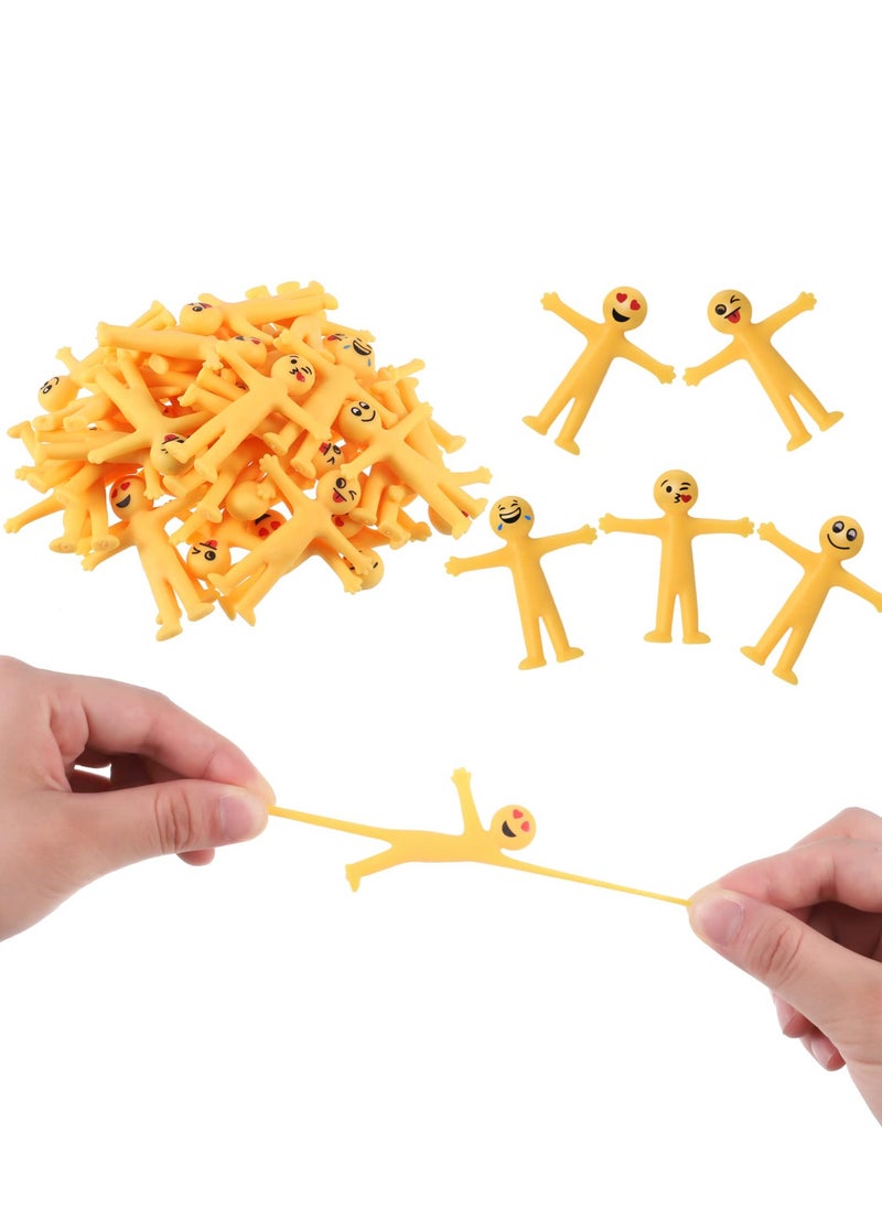 Smiley Stretchy Smile Men Toys, 40 Pieces Novelty People Stress for Kids and Adults