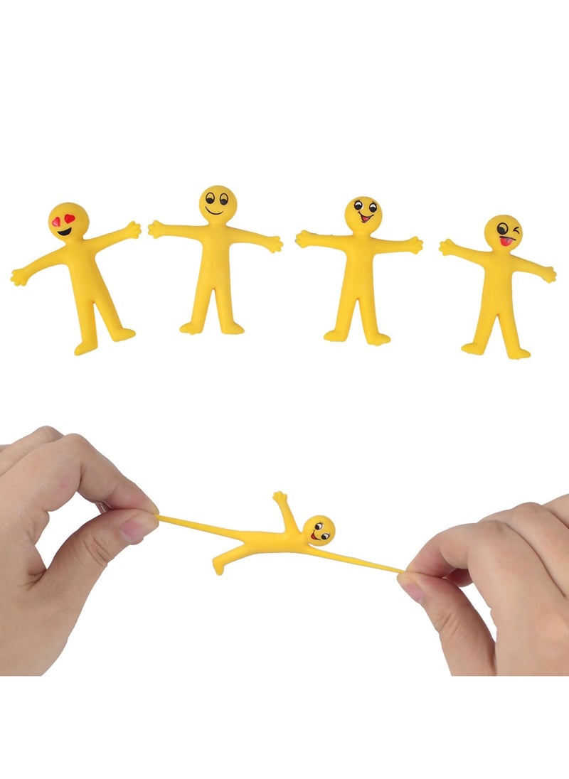 Smiley Stretchy Smile Men Toys, 40 Pieces Novelty People Stress for Kids and Adults