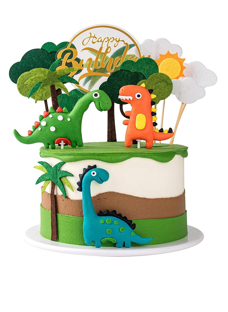 Cake Decoration Toppers 12 Pcs Dinosaur Cake Decoration Toppers