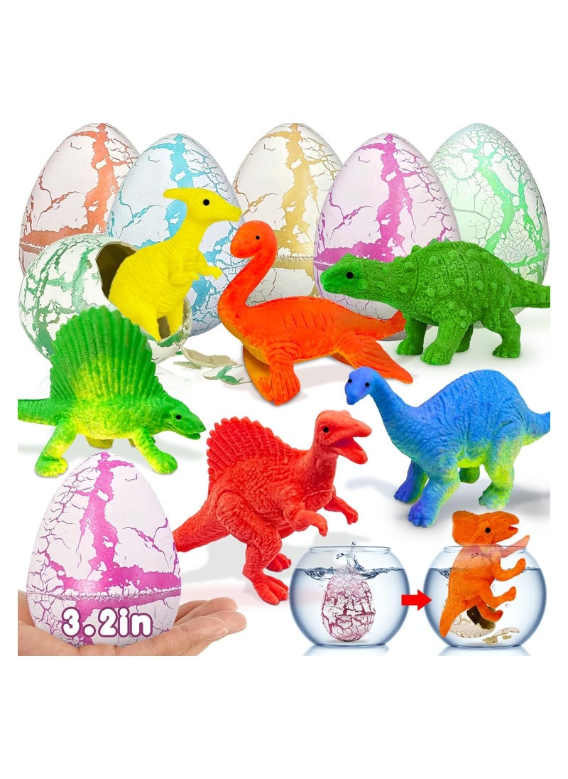 6 Pack Hatching Growing Dinosaur Toys 3.2