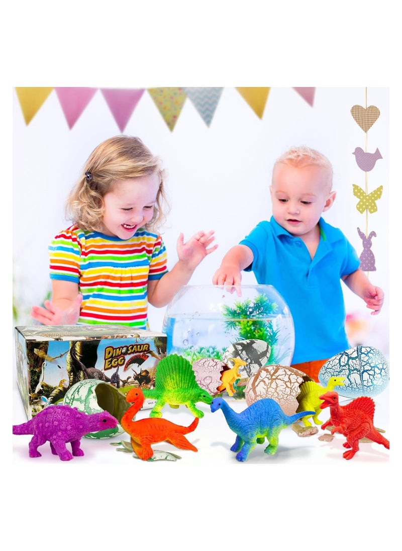 6 Pack Hatching Growing Dinosaur Toys 3.2