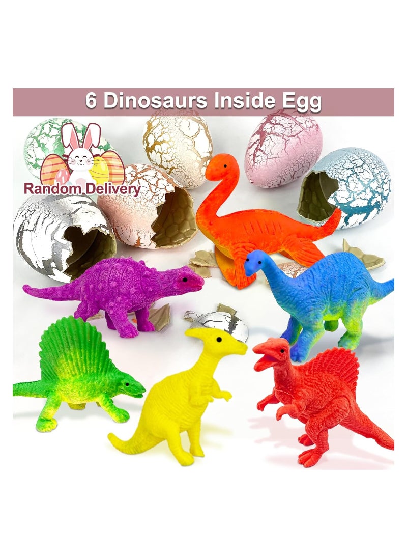 6 Pack Hatching Growing Dinosaur Toys 3.2