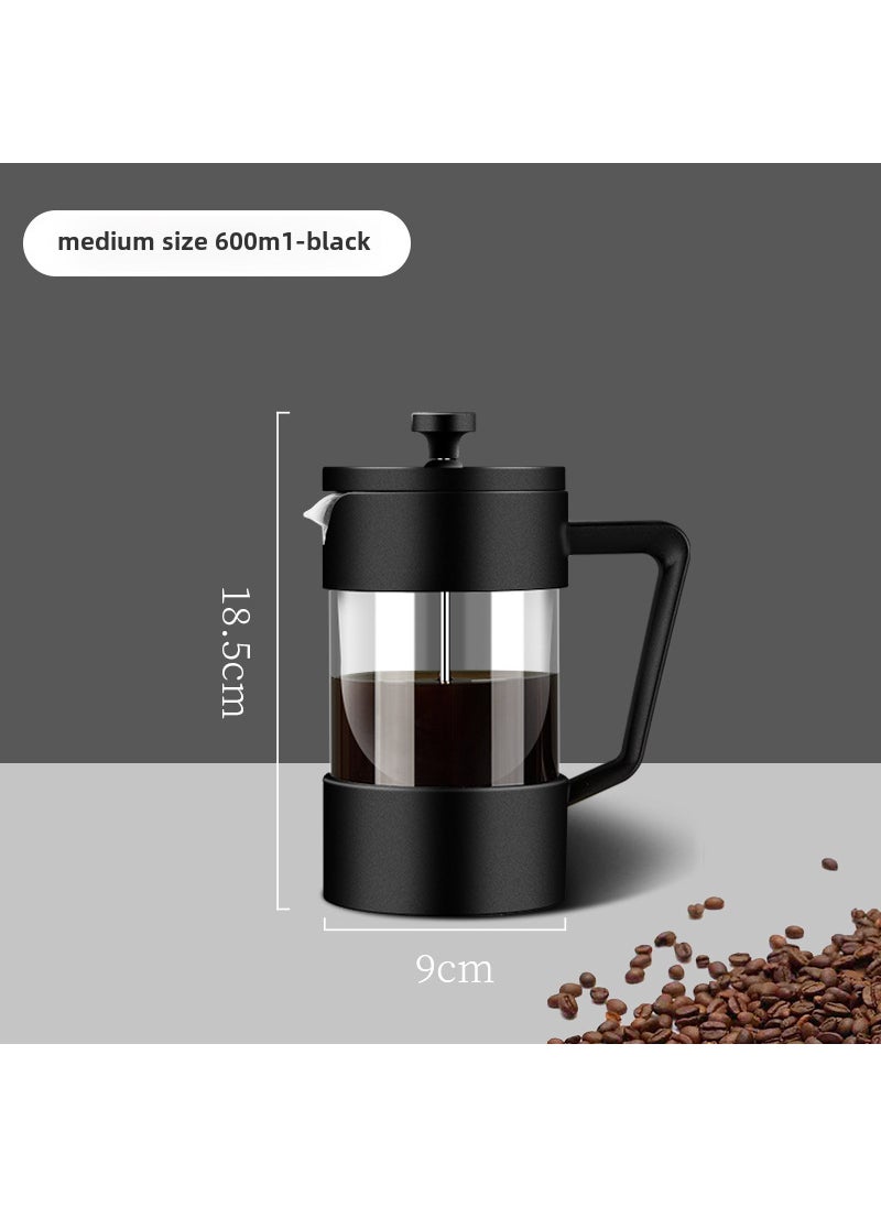 Thick Borosilicate French Press Coffee Maker600ml (30/box) 600ml (30/box)