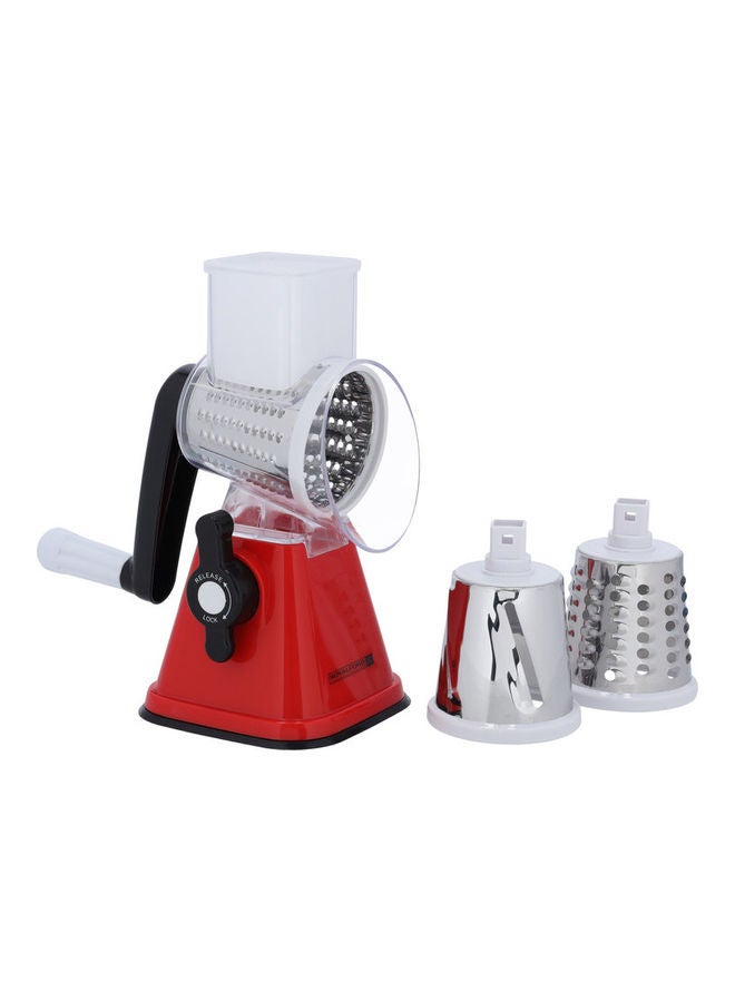 Rotary Grater 3 Interchangeable Stainless Steel Blades Multicolour 26cm