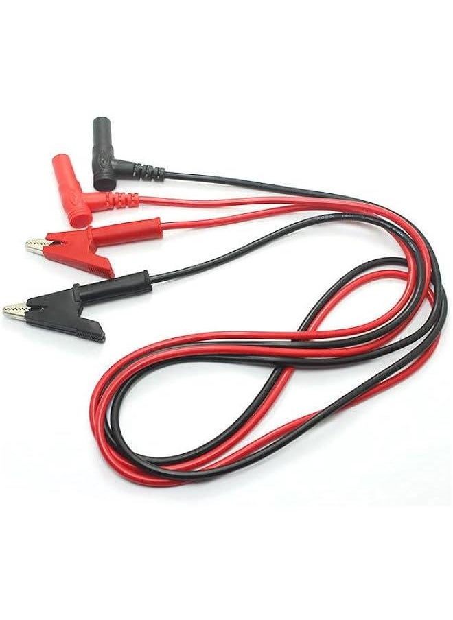 Multimeter Alligator Clips Leads,3.5ft Banana Plug to Alligator Clip Test Lead,4mm Test Lead Probe Suitable for Most of Digital Multimeter