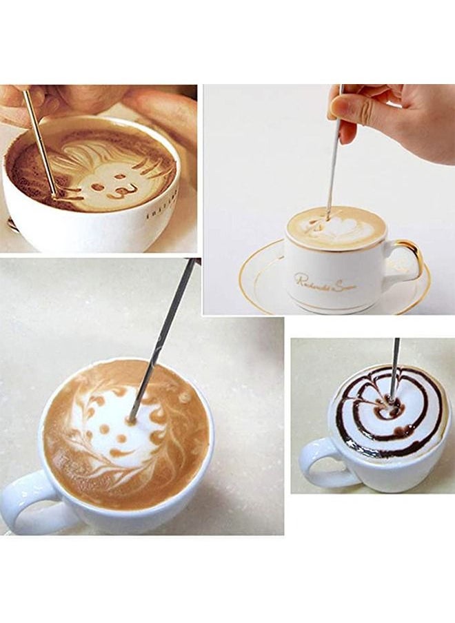 Coffee Latte Decoration Art Pen Silver 13.5centimeter