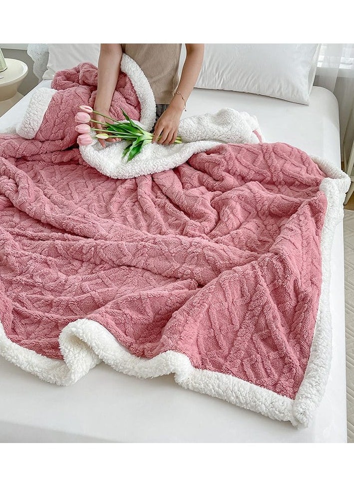 MMM HOME Comfy KING SIZE(200X230cm) Reversable Faux Fur Soft &Fluffy Blanket