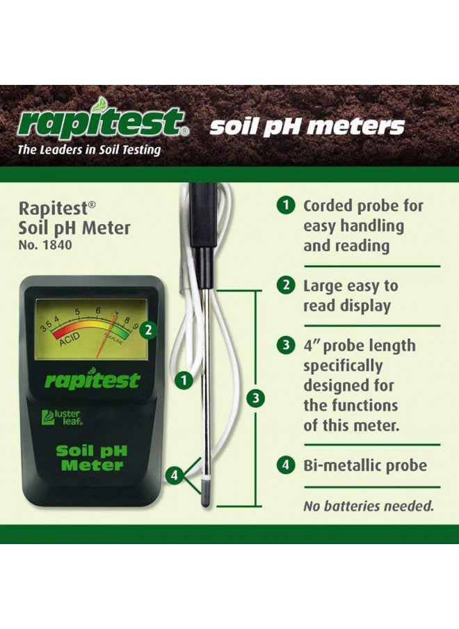 Luster Leaf 716750 1840, Soil pH Meter, Green