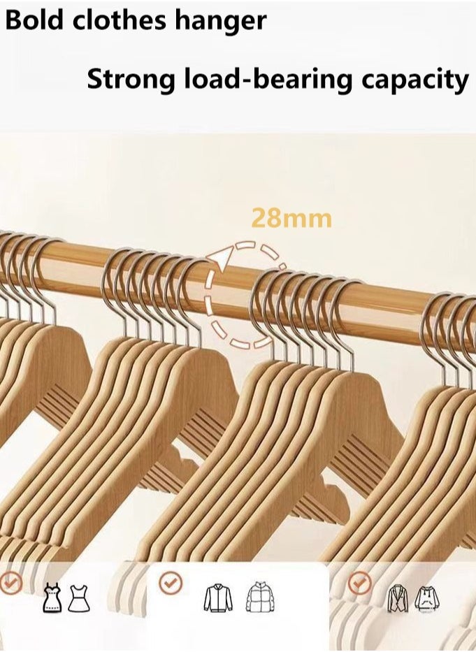 Solid Wood Clothing Rack Standing Clothes Rack Clothes Hanger with Multi-Layer Storage Open Wardrobe for Living room Bedroom