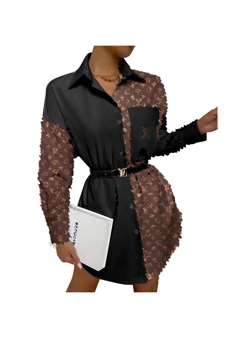 Y71517 Casual Chic High-Quality Woven Ladies Shirts White