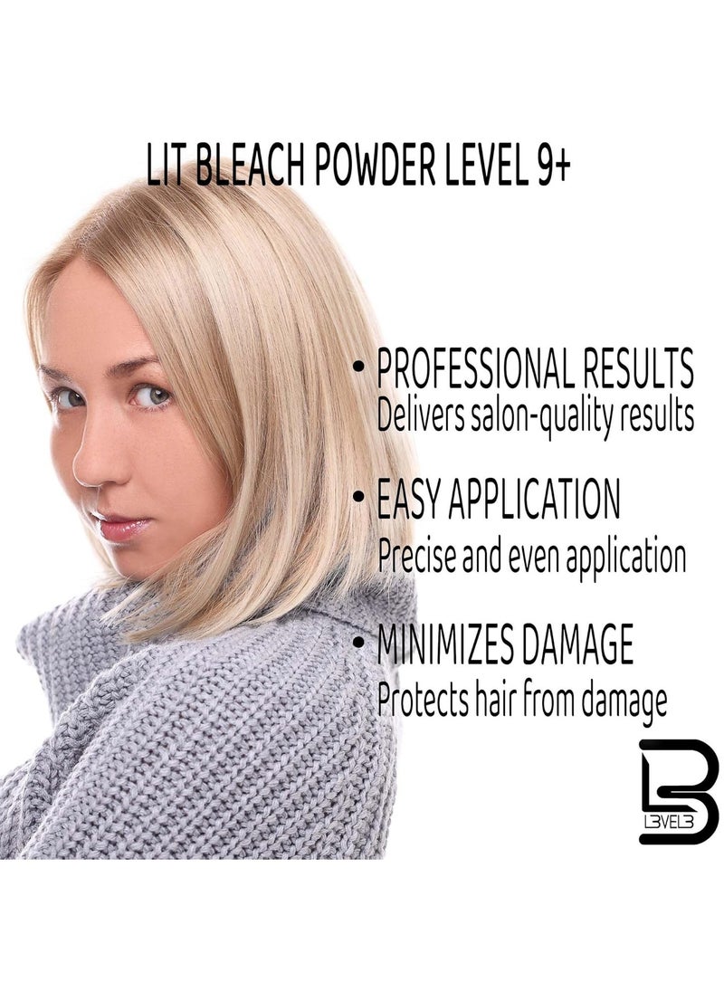 Level 3 Bleach Powder - Hair Lightener with Olive Oil and Wheat Protein - 500 Grams