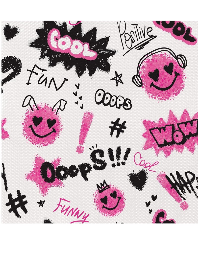 ForPro Professional Collection FUN Cool & Happy Vibes Foil Sheets, Aluminum, Pop-Up Foil Dispenser, Hair Foils for Color Application & Highlighting Services, Food Safe, 5” W x 10.75” L, 100-Count