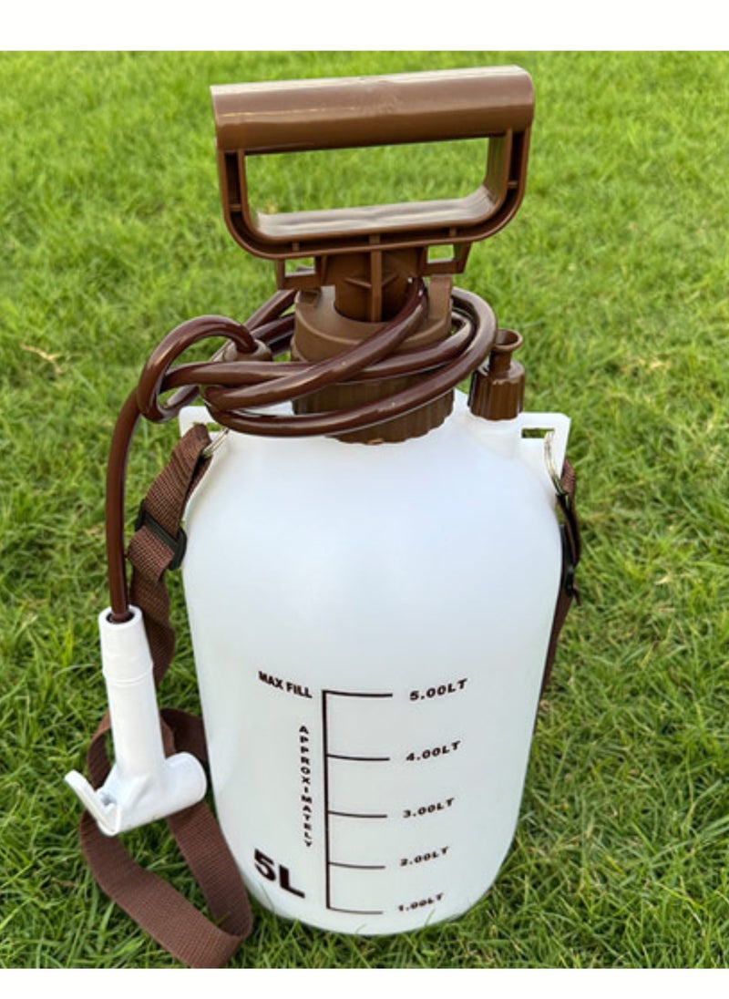 Portable Garden & Camping Water Sprayer – Hand Pump Pressure Sprayer with Adjustable Nozzle, Available in 3L/5L/8L Capacity, Shoulder Strap & Ergonomic Handle for Outdoor Cleaning, Plant Watering, and Car Washing