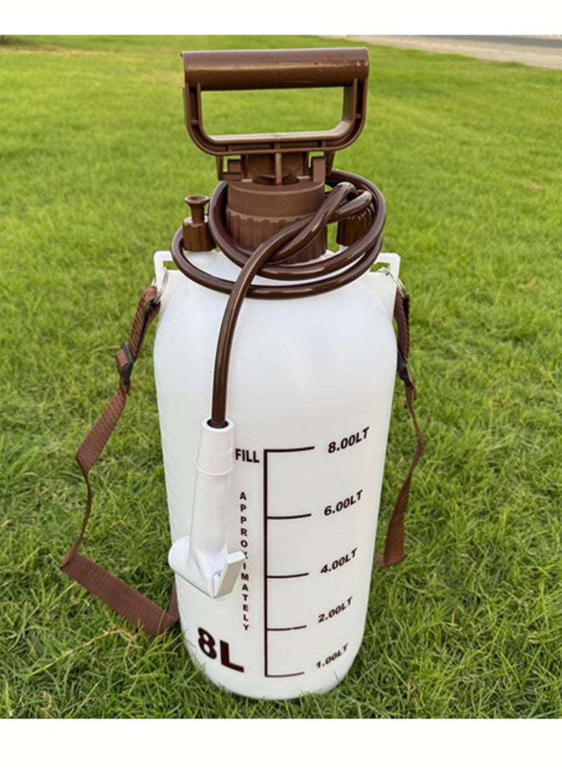 Portable Garden & Camping Water Sprayer – Hand Pump Pressure Sprayer with Adjustable Nozzle, Available in 3L/5L/8L Capacity, Shoulder Strap & Ergonomic Handle for Outdoor Cleaning, Plant Watering, and Car Washing