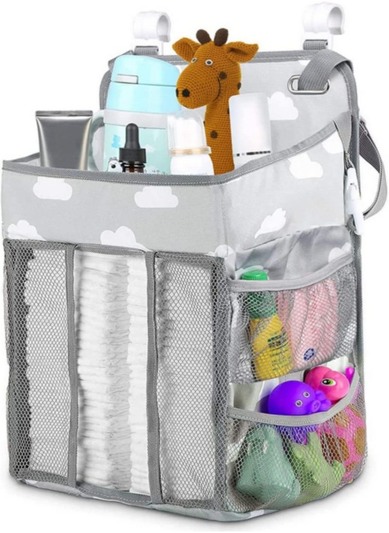 Baby Crib Hanging Storage Bag Diaper Nappy Organizer Cot Bed Organizer Bag Infant Essentials Diaper Caddy Kids Crib Bedding Sets