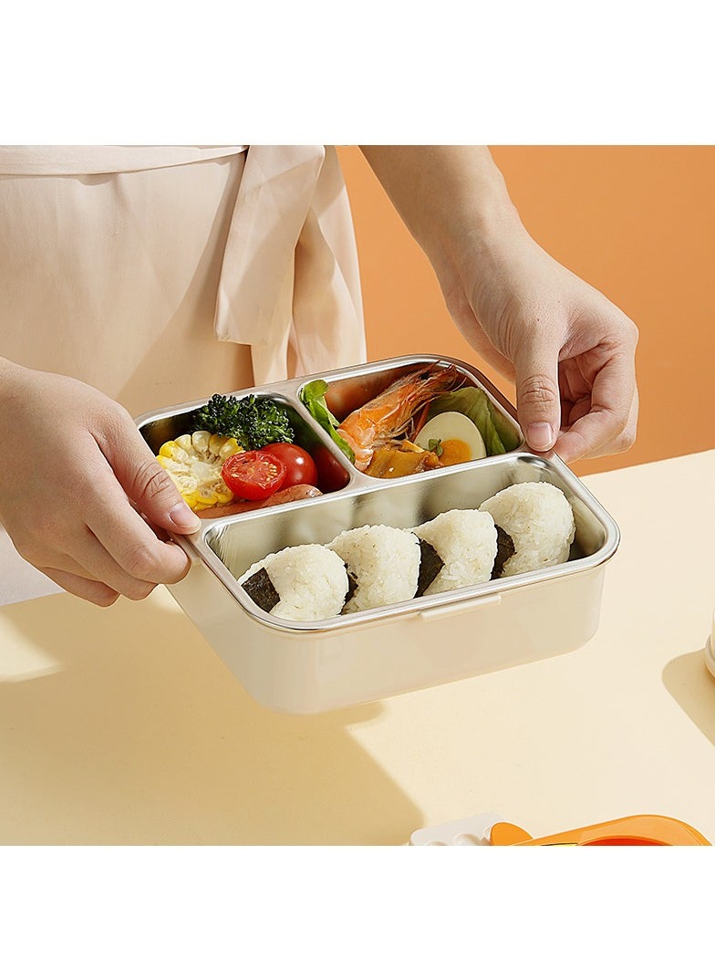 Twisoo Super Chicken Kids Insulated Lunch Box - 1120ml, Stainless Steel, Leakproof Double Decker Bento with Spoon & Soup Bowl, Dishwasher Safe