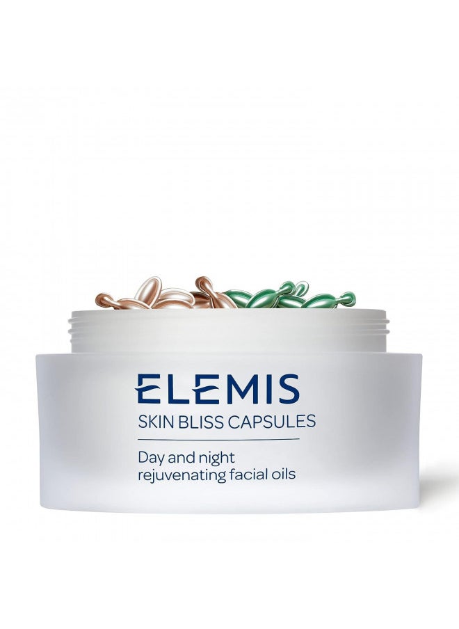 ELEMIS Skin Bliss Capsules | Antioxidant-Rich Anti-Aging Day and Night Face Oils Purify, Replenish, and Nourish the Skin | 60 Count