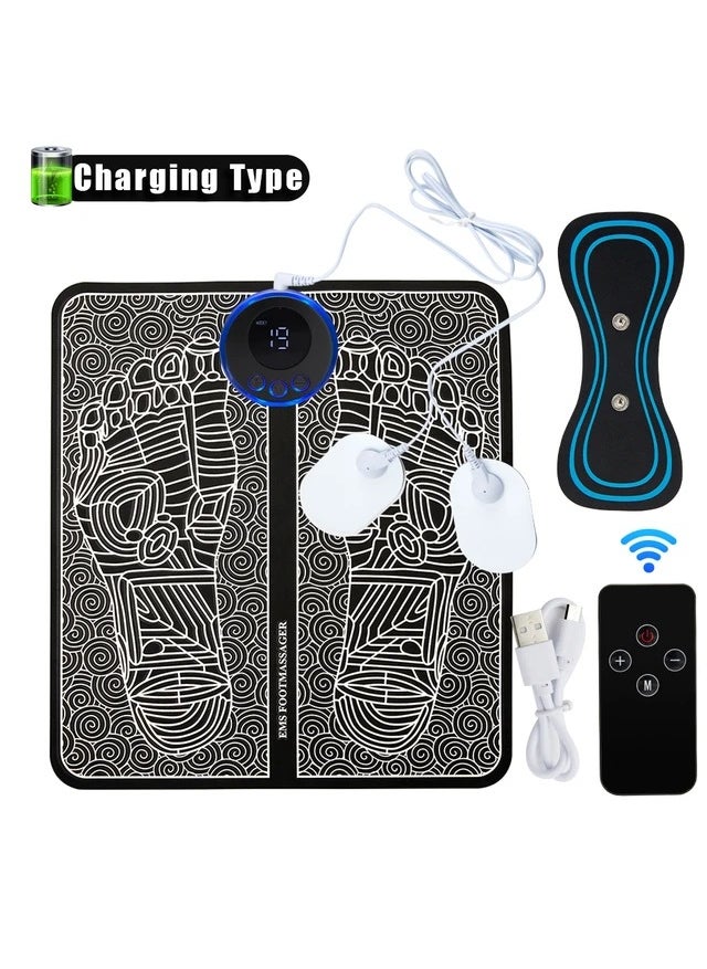 Intelligent EMS Foot Massage Mat Pulse TherapyRemote control Jack 1 Drag 2 + a cervical spine sticker Remote control Jack 1 Drag 2 + a cervical spine sticker