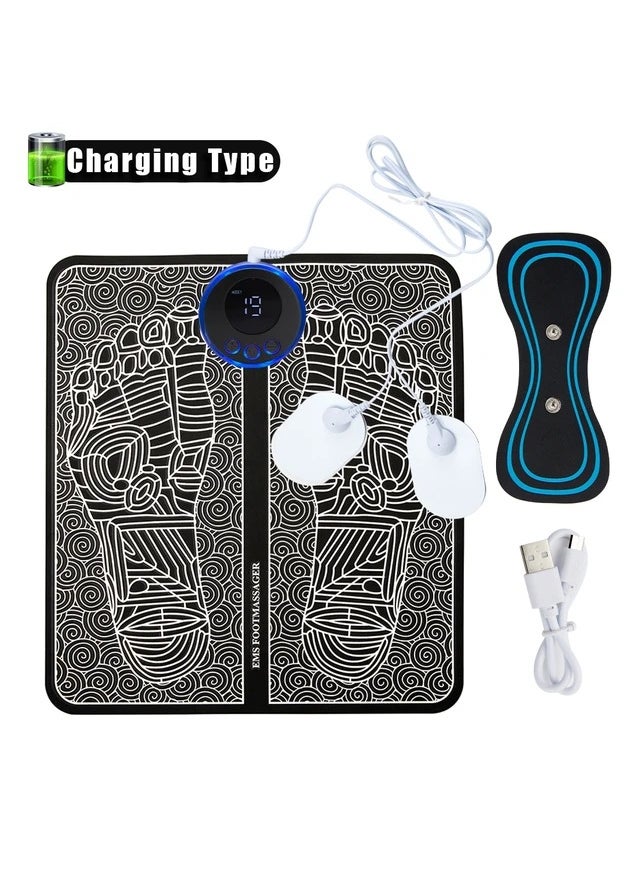 Intelligent EMS Foot Massage Mat Pulse TherapyJack 1 Drag 2 + a cervical spine sticker Jack 1 Drag 2 + a cervical spine sticker