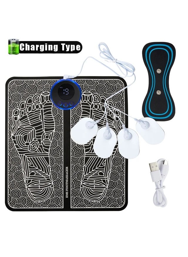 Intelligent EMS Foot Massage Mat Pulse TherapyOrdinary Jack 1 Drag 4 + cervical spine stickers Ordinary Jack 1 Drag 4 + cervical spine stickers