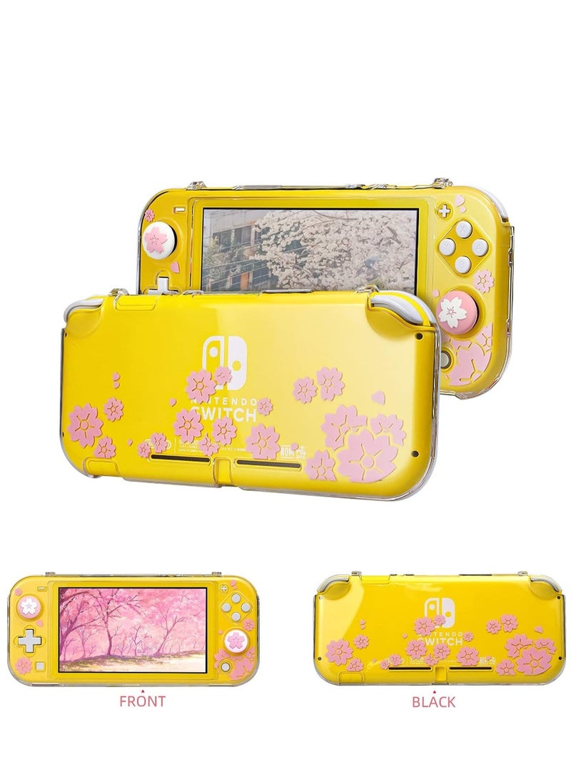 Protective Case for Nintendo Switch Lite 2019 Grip Cover with Shock-Absorption and Anti-Scratch Design, Sakura Flower Pattern