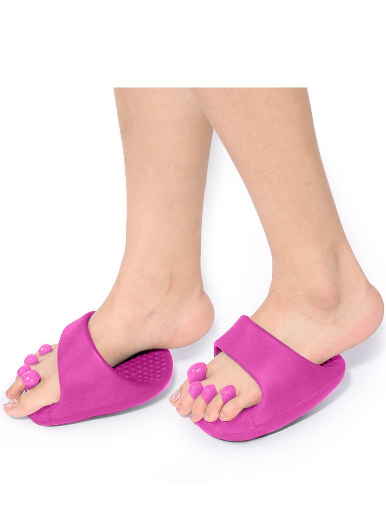 Foot correction slippers one-size-fits-all pink