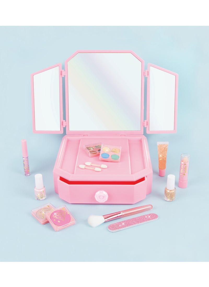 Make It Real Mirrored Vanity and Cosmetic Set