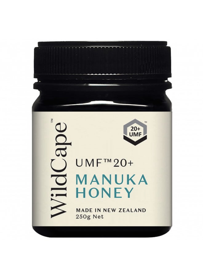 WildCape Manuka Honey Certified UMF 20+/MGO 830+ - 100% Pure, Raw, Unfiltered, Non-GMO, manuka honey New Zealand, Traceable, (250g (Pack of 1))